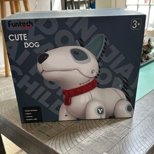 Cute Dog robot Toy - White and Red